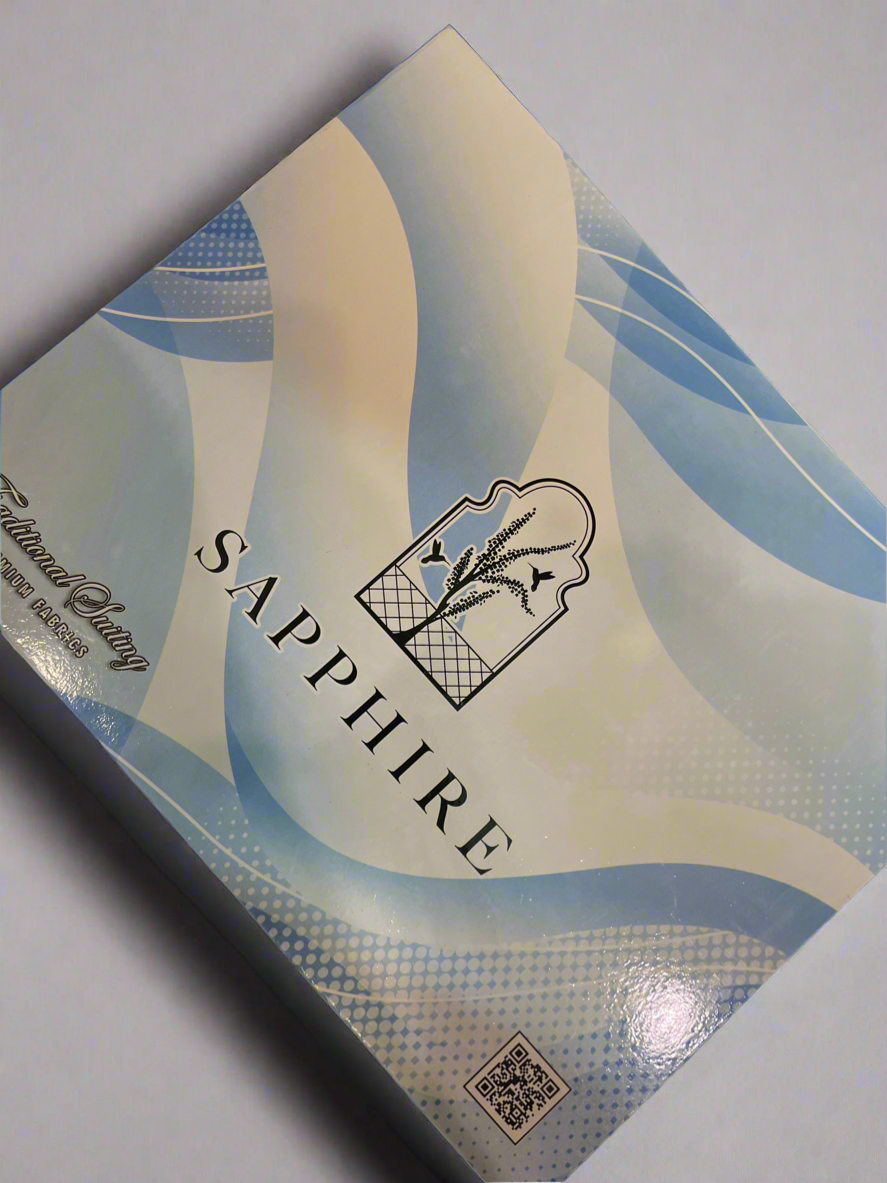 Premium Cotton Silk Fabric (SAPPHIRE) By Hafiz Collection